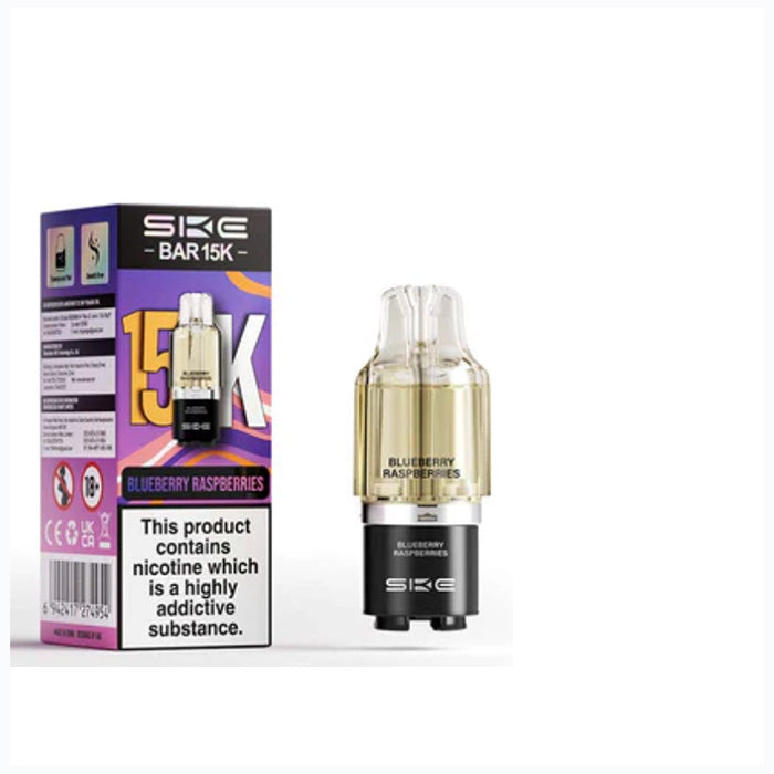 SKE Bar 15K Prefilled Pod Blueberry Raspberries