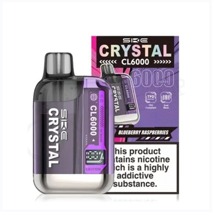 Blueberry Raspberries SKE Crystal 6000 Puff Pod Kit