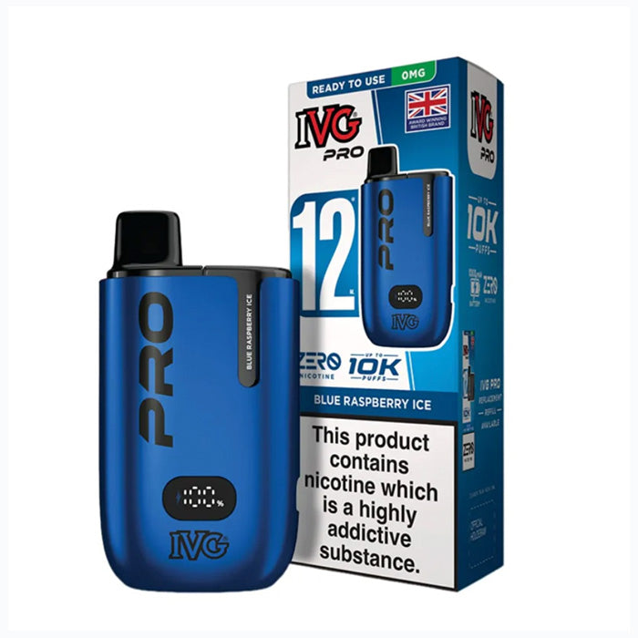 Blue Raspberry Ice Nicotine Free IVG Pro Kit