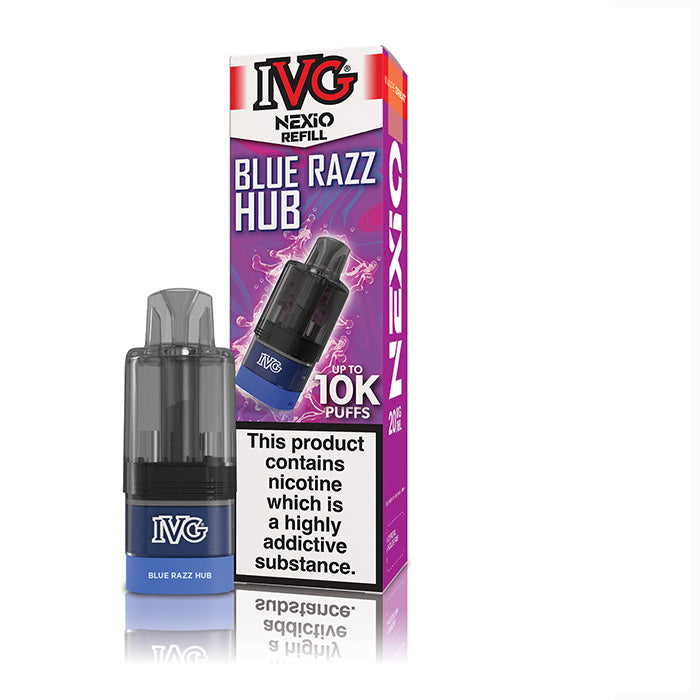 IVG Nexio 10K Refill Pods Blue Razz Hub