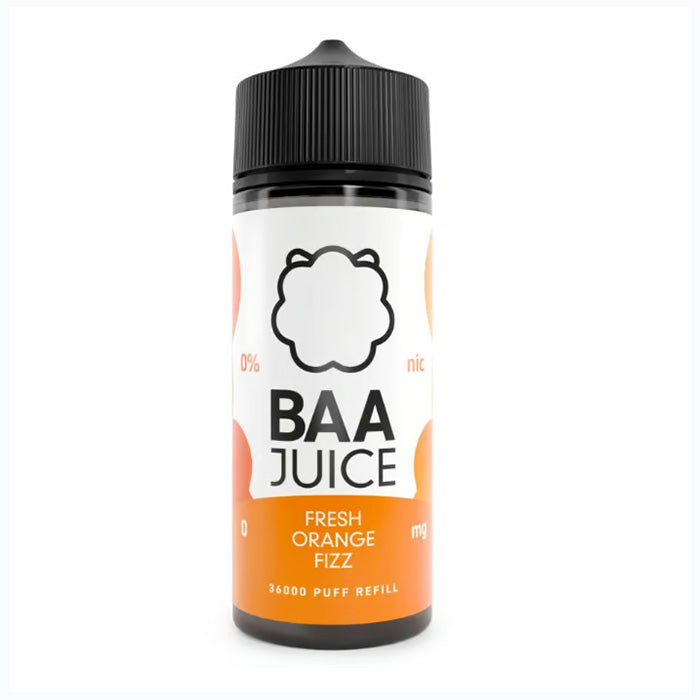 Fizzy Orange Fizz Baa Juice 100ml Shortfill