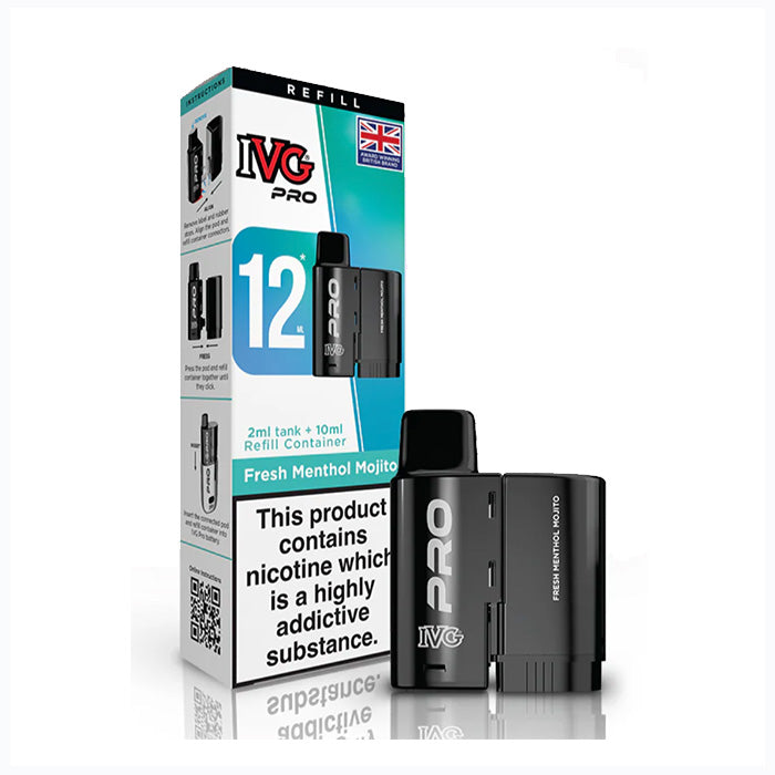 IVG PRO 12 Refill Pods -Fresh Mint Mojito