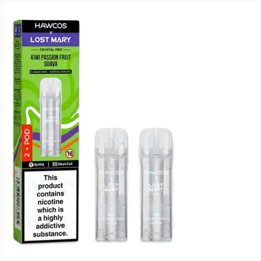 Kiwi Passionfruit Guava Lost Mary X Hawcos Refill Pods