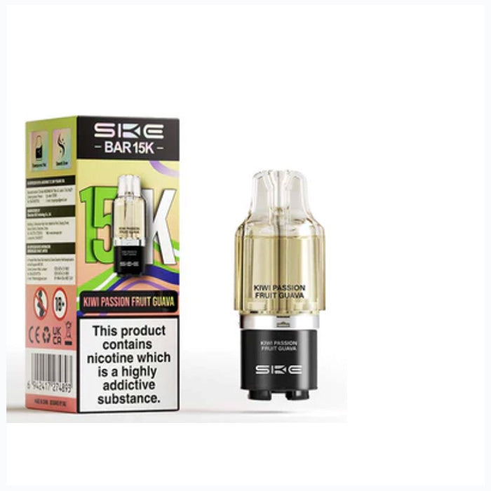 SKE Bar 15K Prefilled Pod Kiwi Passionfruit Guava
