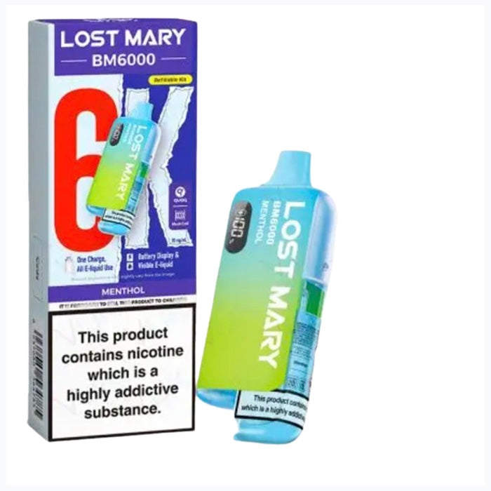 Menthol Lost Mary Bm6000 Pod kit