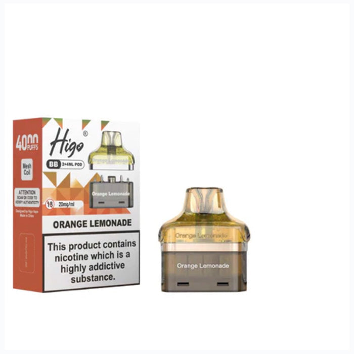 Higo BB4000 Pod - Orange Lemonade