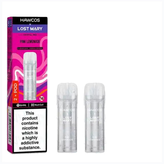 Pink Lemonade Lost Mary X Hawcos Refill Pods