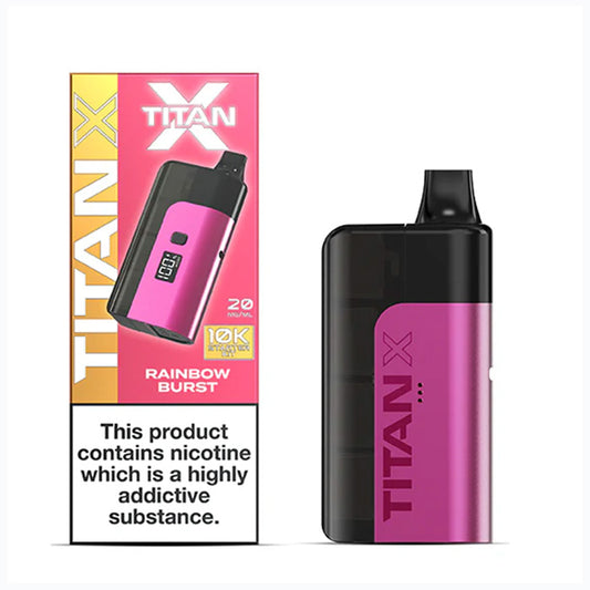 Rainbow Burst Titan X Pod Kit