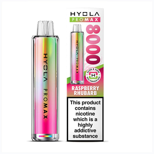 Raspberry Rhubarb Hyola Pro Max 8K Pod Kit
