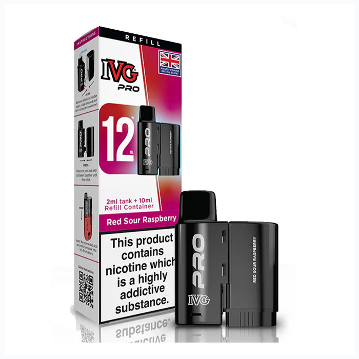 IVG PRO 12 Refill Pods - Red Sour Raspberry