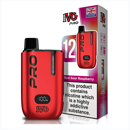 Red Sour Raspberry IVG Pro 12 Pod Kit