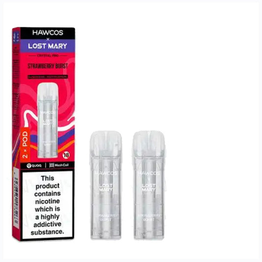 Strawberry Burst Lost Mary X Hawcos Refill Pods