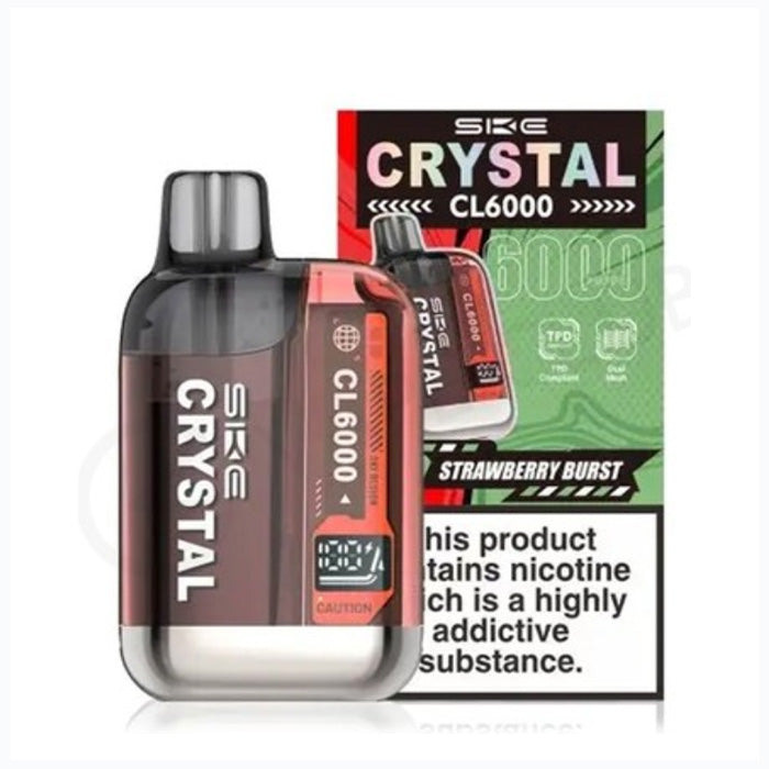 Strawberry Burst SKE Crystal 6000 Puff Pod Kit
