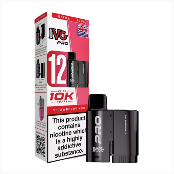 IVG PRO 12 Refill Pods - Strawberry Hub