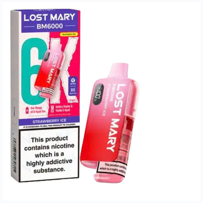 Strawberry Ice Lost Mary Bm6000 Pod kit