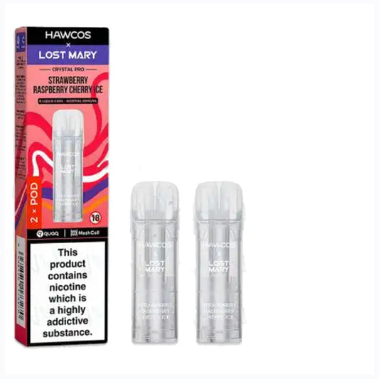 Strawberry Raspberry Cherry Lost Mary X Hawcos Refill Pods