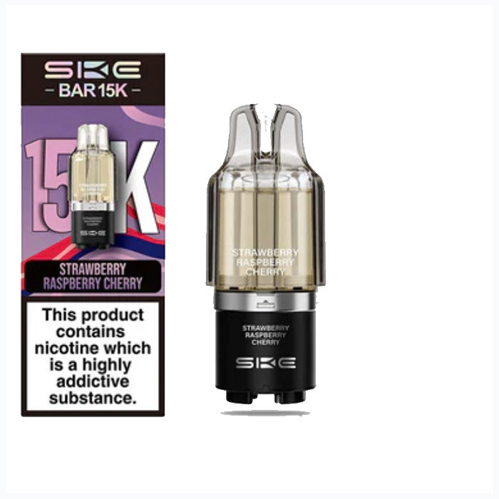 SKE Bar 15K Prefilled Pod- Strawberry Raspberry Cherry