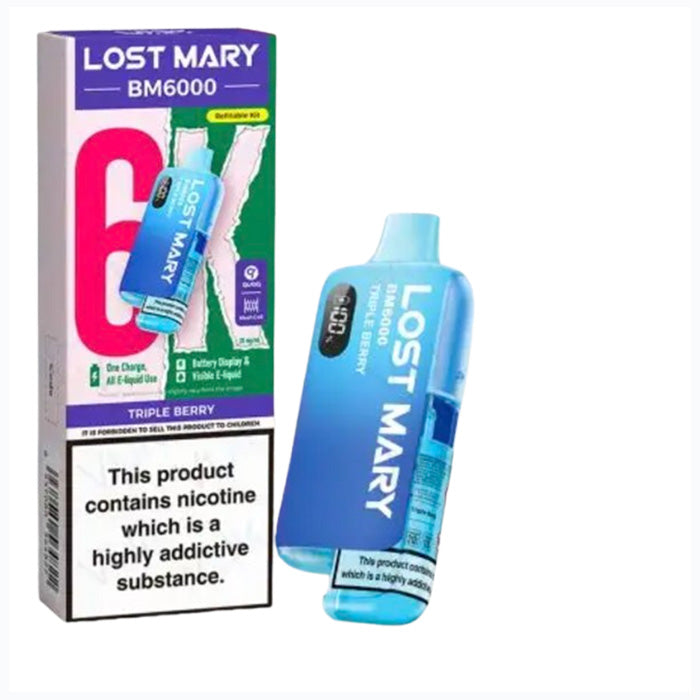 Triple Berry Lost Mary Bm6000 Pod kit