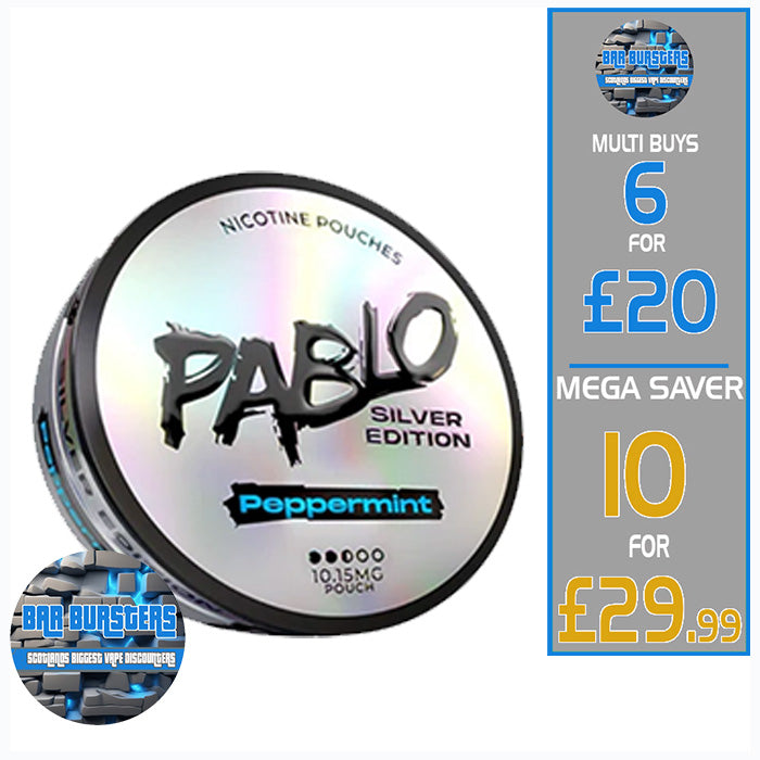 Silver Edition Pablo Nicotine Pouches 10MG