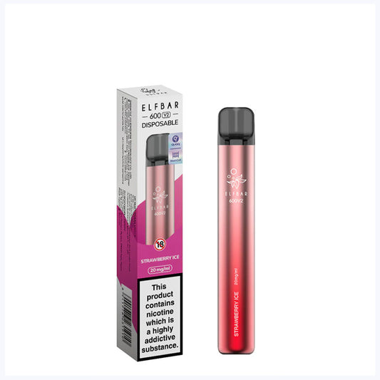 Strawberry Ice Elfbar 600 Disposable Box