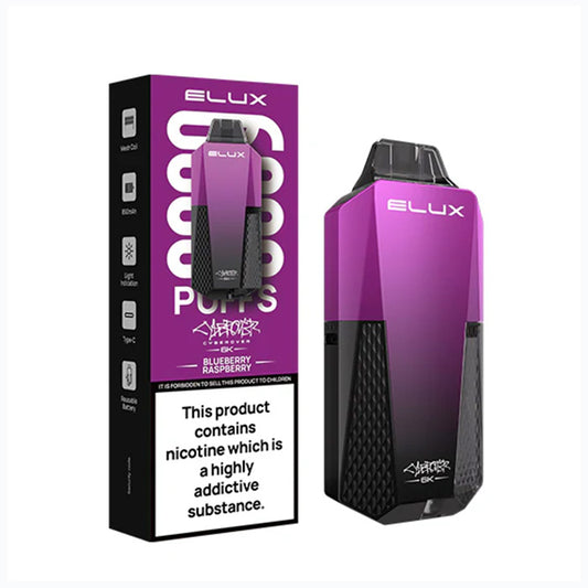 Blueberry Raspberry Elux Cyberover 6K Vape Kit