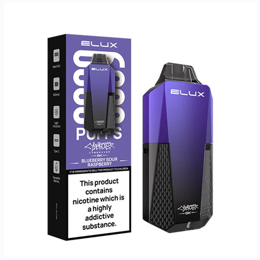 Blueberry Sour Raspberry Elux Cyberover 6K Vape Kit