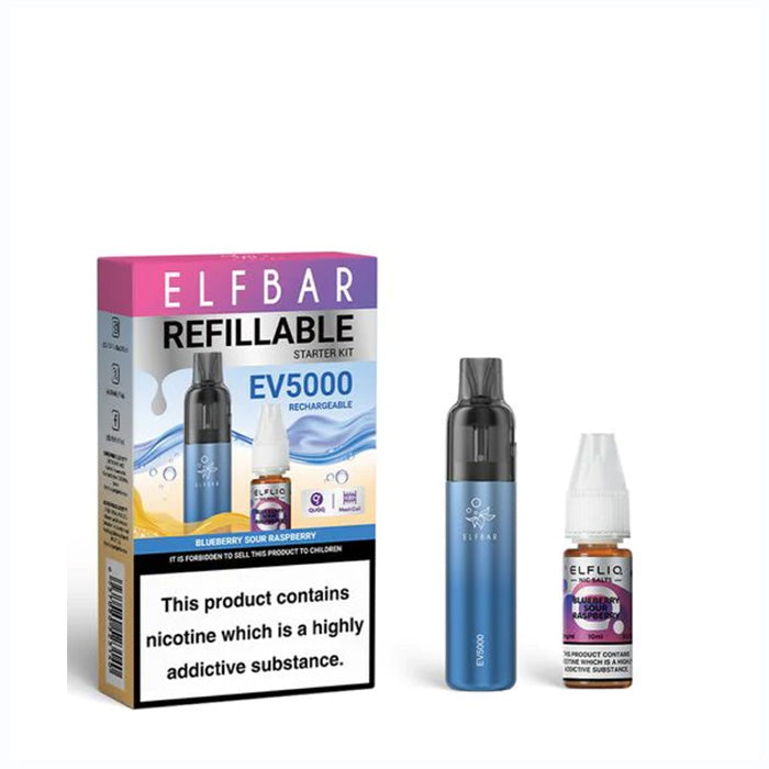 Blueberry Sour Raspberry Elfbar EV5000 Refillable Disposable