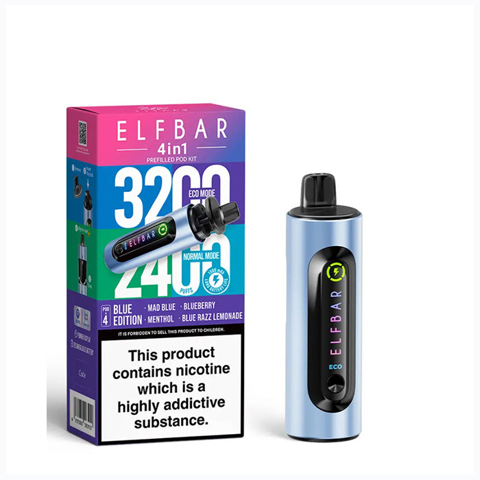 Blue Edition ELFBAR 4in1 Pod Kit