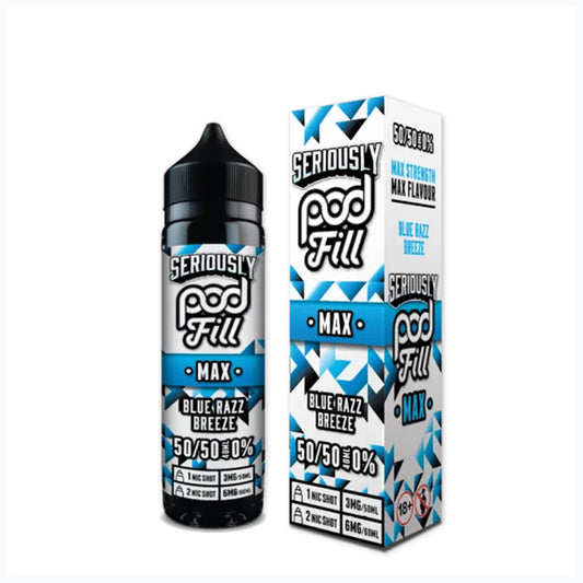 Blue Razz Breeze Seriously Pod-Fill Max 50ml