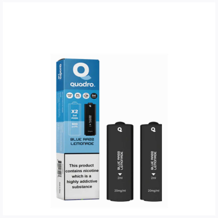 Blue Razz Lemonade Quadro Replacement Pods