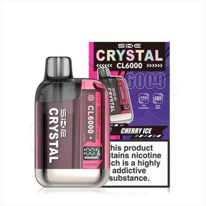 Cherry Ice SKE Crystal 6000 Puff Disposable