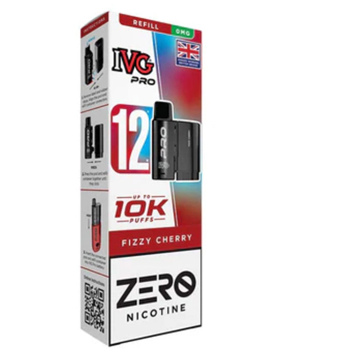 Fizzy Cherry IVG PRO ZERO Nicotine Prefilled Pods