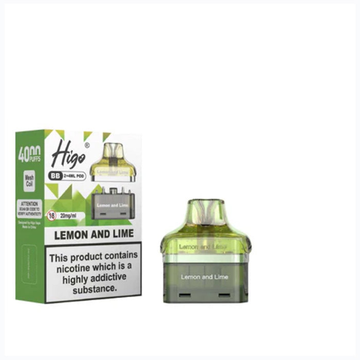 Higo BB4000 Pod - Lemon Lime