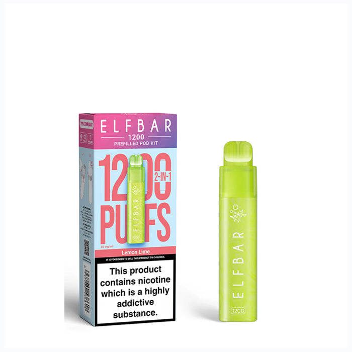 Lemon Lime Elfbar 1200 Puff Disposable