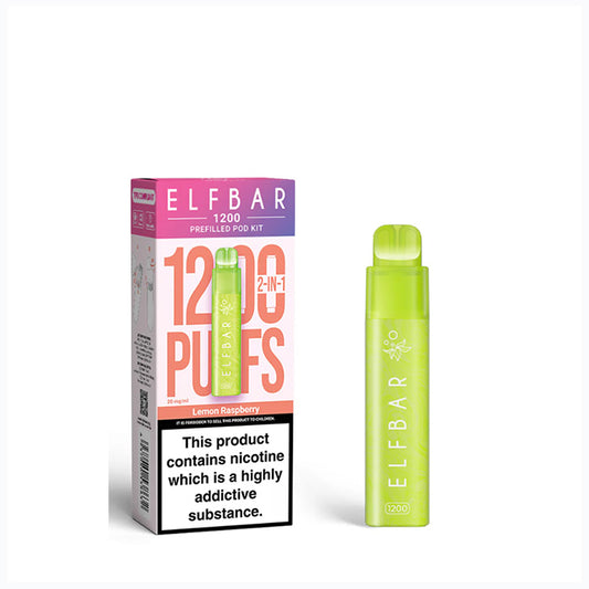 Lemon Raspberry Elfbar 1200 Puff Disposable