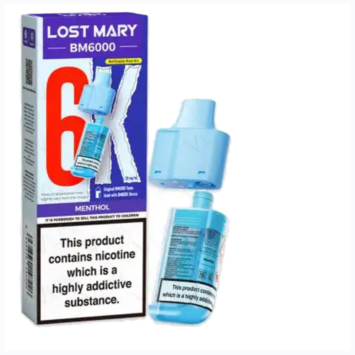 Menthol Lost Mary BM6000 Refill Pod
