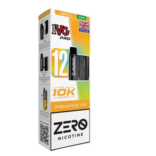 Pineapple Ice IVG PRO ZERO Nicotine Prefilled Pods