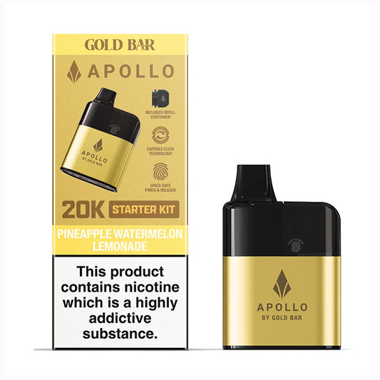 Pineapple Watermelon LemonadeGold Bar Apollo 20k Pod Kit