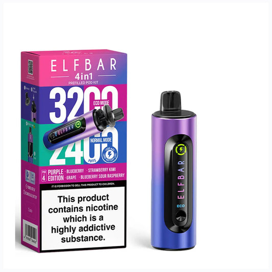 Purple Edition ELFBAR 4in1 Pod Kit