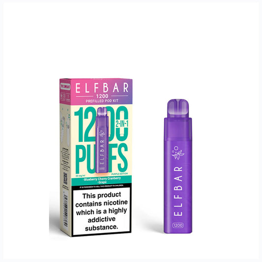 Purple Edition Elfbar 1200 Puff Disposable