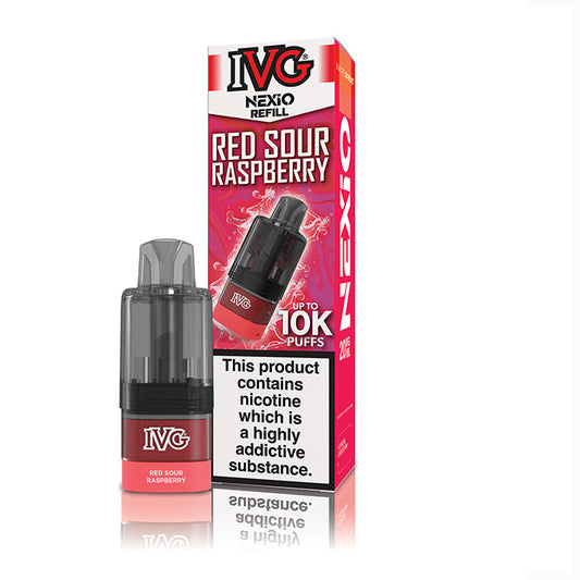 IVG Nexio 10K Refill Pods Red Sour Raspberry