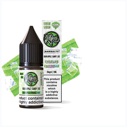 Sour Apple Strawzz Ruthless Bar Saltz