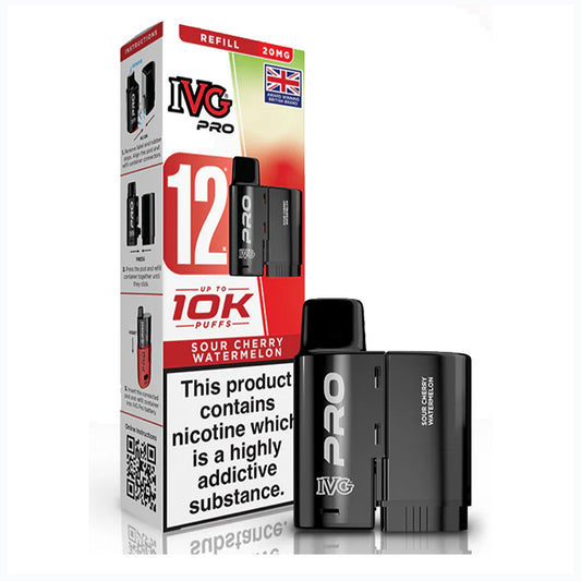 IVG PRO 12 Refill Pods - Sour Cherry Watermelon