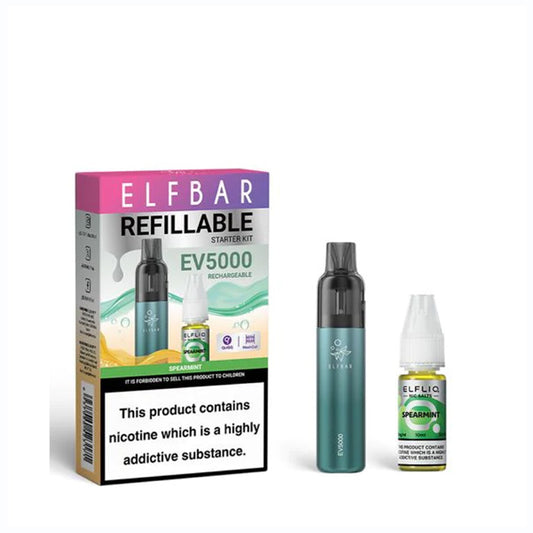 Spearmint Elfbar EV5000 Refillable Disposable