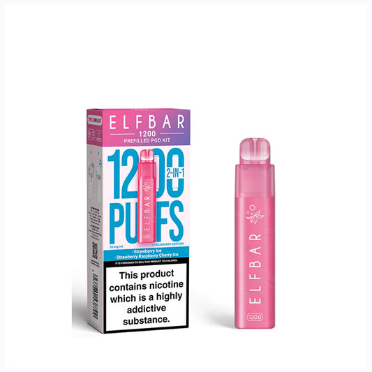 Strawberry Edition Elfbar 1200 Puff Disposable