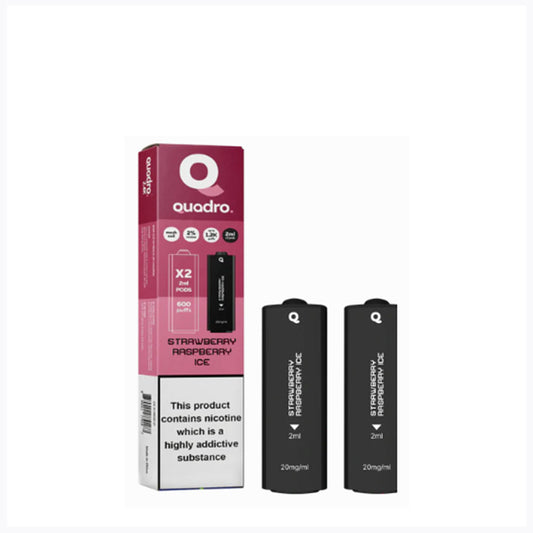 Strawberry Raspberry Ice Quadro Replacement Pods