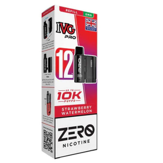 Strawberry Watermelon IVG PRO ZERO Nicotine Prefilled Pods