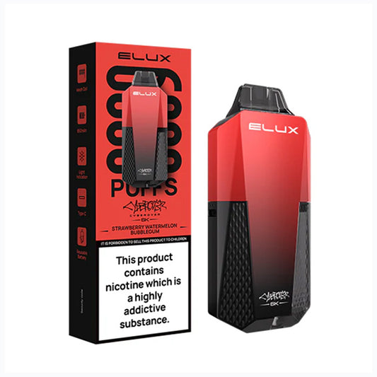 Strawberry Watermelon Bubblegum Elux Cyberover 6K Vape Kit