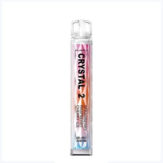 Strawberry Raspberry Cherry Ice Quevvi Crystal 2 Disposable