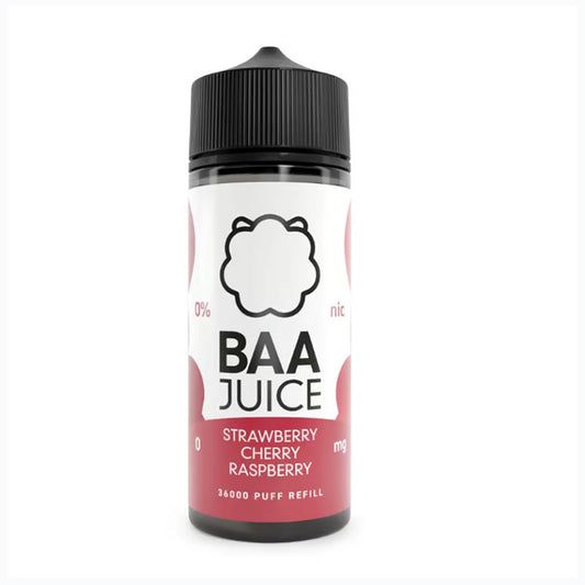 Strawberry Cherry Raspberry Baa Juice 100ml Shortfill